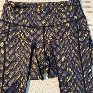 Yellow Dawn Dragon Capris